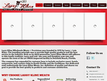 Tablet Screenshot of larryklinemeats.com